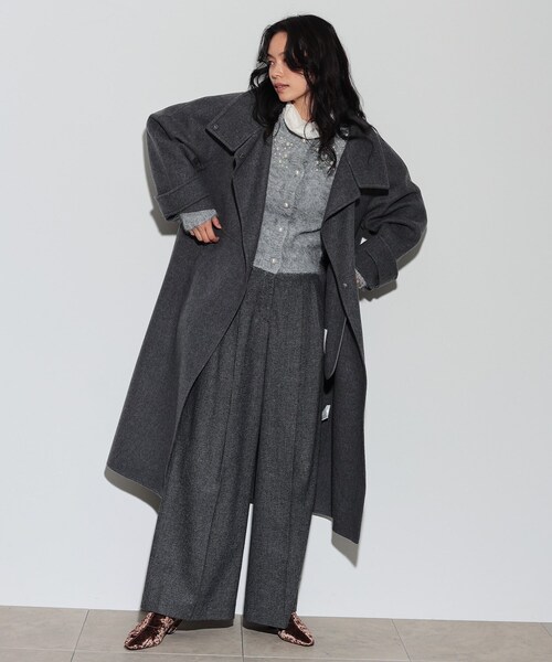 GALLEST（ギャレスト）の「◆ウールリバーコート（その他アウター・レディース・ブルーグリーン/ダークグレー/ブラック・38/36）」の12枚目の写真