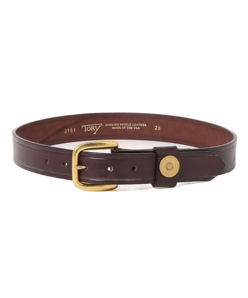 TORY LEATHER(トリーレザー)の「【TORY LEATHER】SPORTSMANS DREAM-A BELT WITH A GENUINE SHORT SHELL ON THE KEEPER(ベルト・メンズ・ブラウン系1/ブラウン系2・30inch)」の2枚目の写真