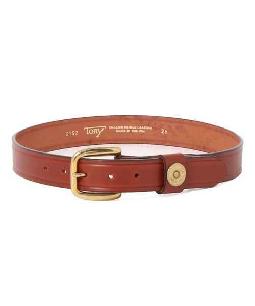 TORY LEATHER(トリーレザー)の「【TORY LEATHER】SPORTSMANS DREAM-A BELT WITH A GENUINE SHORT SHELL ON THE KEEPER(ベルト・メンズ・ブラウン系1/ブラウン系2・30inch)」の1枚目の写真