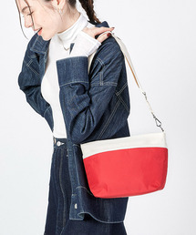 LeSportsac（レスポートサック）の「SMALL BUCKET BAG ロージーレッド/サンドバー（ショルダーバッグ・メンズ）」