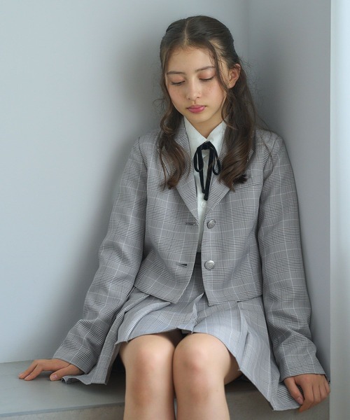 GLOBAL WORK（グローバルワーク）の「イージーケア/ショートジャケット/213911（テーラードジャケット・キッズ・ブラック/グレー系その他・150cm/160cm）」の19枚目の写真