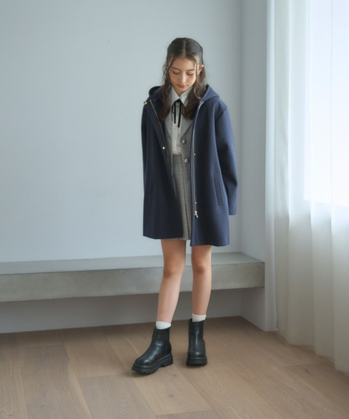 GLOBAL WORK（グローバルワーク）の「イージーケア/ショートジャケット/213911（テーラードジャケット・キッズ・ブラック/グレー系その他・150cm/160cm）」の22枚目の写真