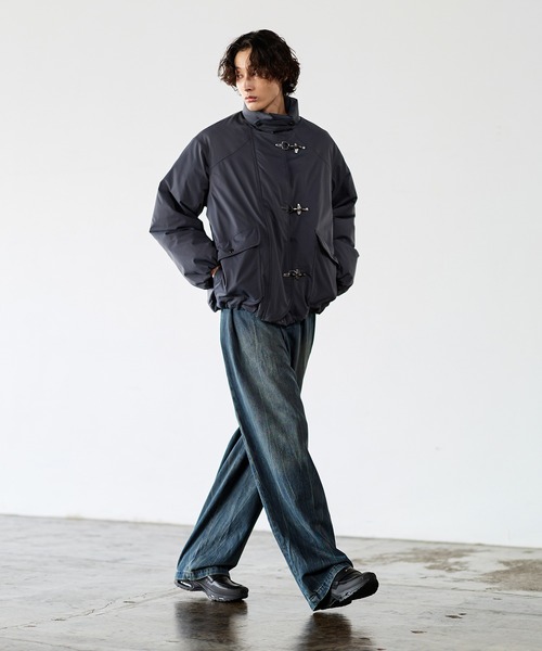 Bleme ファイヤーマン　ボリューム　中綿　ブルゾン　ブラック ファイヤーマン ボリューム 中綿ブルゾン（700フィルパワー）（ダウン