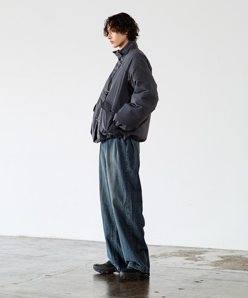 Bleme ファイヤーマン　ボリューム　中綿　ブルゾン　ブラック ファイヤーマン ボリューム 中綿ブルゾン（700フィルパワー