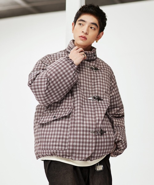 値下げ◯ 即完　BELVET ファイヤーマンジャケットブラウンM 円堂守着用 ファイヤーマン ボリューム 中綿ブルゾン（700フィルパワー）（ダウン