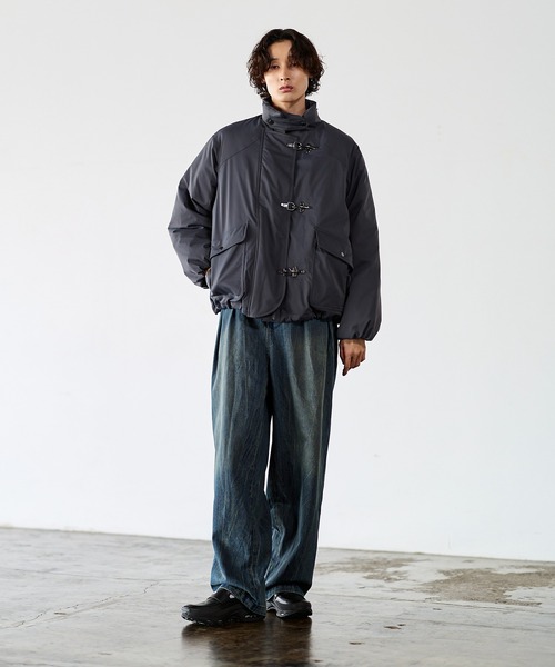 Bleme ファイヤーマン　ボリューム　中綿　ブルゾン　ブラック ファイヤーマン ボリューム 中綿ブルゾン（700フィルパワー）（ダウン