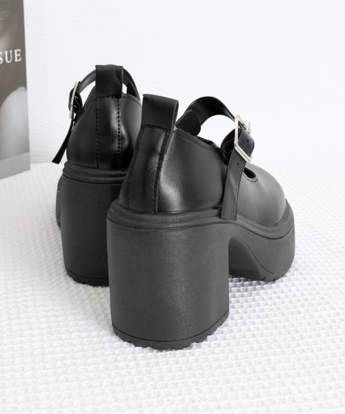 Miniministore(ミニミニストア)の「厚底ローファー 韓国風ストラップパンプス(ローファー・レディース・ブラック系1/ブラック系2・22.5cm/23.0cm/23.5cm/24.0cm/24.5cm)」の21枚目の写真