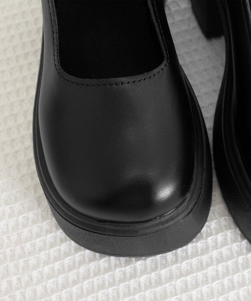 Miniministore(ミニミニストア)の「厚底ローファー 韓国風ストラップパンプス(ローファー・レディース・ブラック系1/ブラック系2・22.5cm/23.0cm/23.5cm/24.0cm/24.5cm)」の22枚目の写真