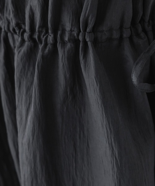 RAGEBLUE（レイジブルー）の「リボンティアード/ワッシャーサテンフレアスカート（スカート・レディース・ブラック/オフホワイト・FREE）」の21枚目の写真