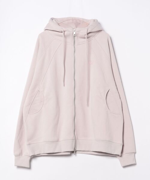 aimoha(アイモハ)の「裏起毛カジュアルオーバーサイズ・フルジップパーカー (AW)(パーカー・レディース・パープル/ネイビー/ピンク/オレンジ/ダークベージュ・FREE)」の14枚目の写真