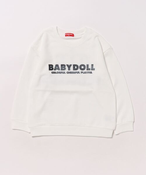 BABYDOLL(ベビードール)の「親子お揃い つながるトレーナー 0443K(スウェット・キッズ・ホワイト系1/ホワイト系2/ブラック系2/ブラック系1・80cm/90cm/100cm/110cm/120cm/130cm/140cm/150cm)」の14枚目の写真