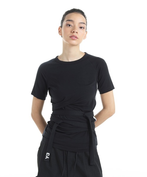 Y-3(ワイスリー)の「W TNC SS TEE(Tシャツ/カットソー・レディース・ブラック・X-SMALL/XX-SMALL/LARGE/MEDIUM/SMALL)」の1枚目の写真
