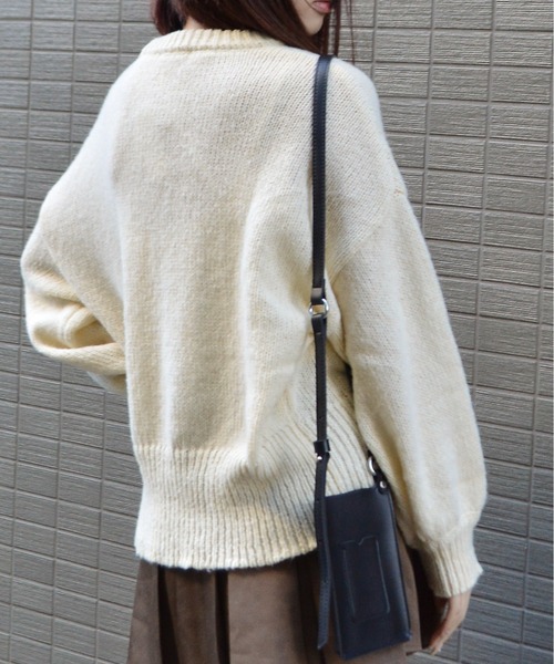 &soiree(アンドソワレ)の「【&soiree】モックネックボリュームスリーブニット(CP)(ニット/セーター・レディース・ブラック/ブラウン/アイボリー/ブルー・S/M)」の11枚目の写真