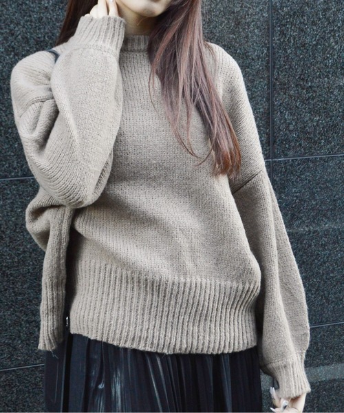 &soiree(アンドソワレ)の「【&soiree】モックネックボリュームスリーブニット(CP)(ニット/セーター・レディース・ブラック/ブラウン/アイボリー/ブルー・S/M)」の14枚目の写真