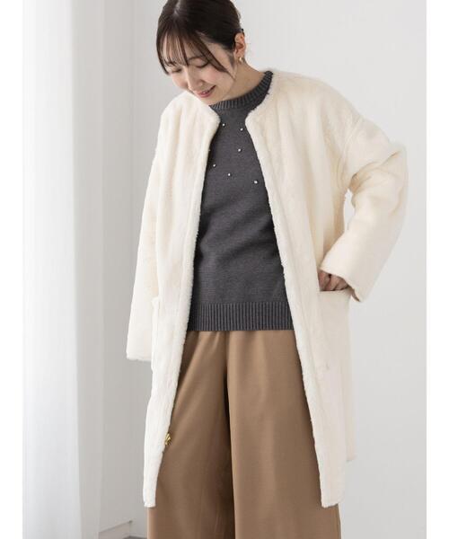 ♡Balconyフェイクムートンコート♡ ムートンコート ボアコート フェイクムートンコート レディース