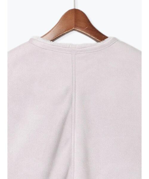 Te chichi TERRASSE（テチチテラス）の「リバーシブルフェイクムートンコート（その他アウター・レディース・チャコールグレー/オフホワイト/ラベンダー・L/M）」の7枚目の写真