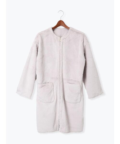 Te chichi TERRASSE（テチチテラス）の「リバーシブルフェイクムートンコート（その他アウター・レディース・チャコールグレー/オフホワイト/ラベンダー・L/M）」の9枚目の写真