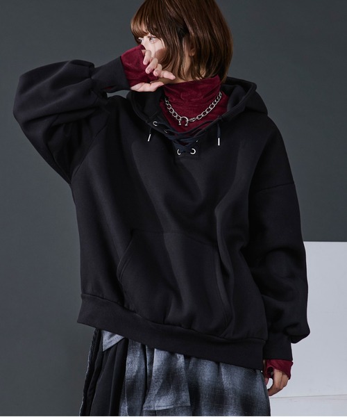 Ellno Loset(エルノロゼット)の「ベロアタートルシアーインナー/サムホール付き(Tシャツ/カットソー・メンズ・レッド/ブラック/グレー/ブラウン・LARGE/MEDIUM/SMALL)」の9枚目の写真