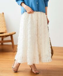 le.coeur blanc | カットジャガードギャザースカート(スカート)