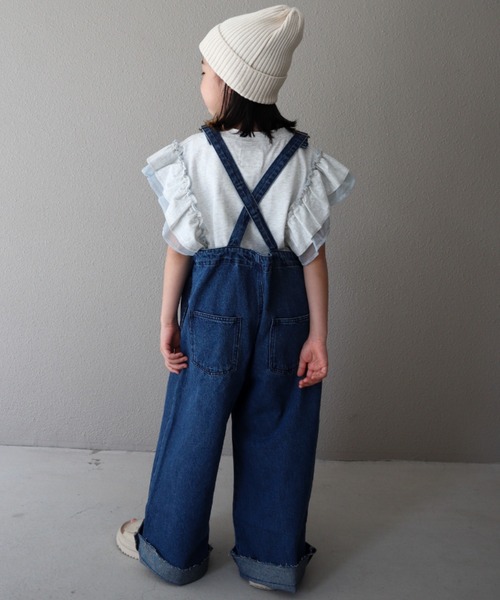 デニムサロペット DouDou DouDou サロペット オーバーオール デニムサロペット レディース