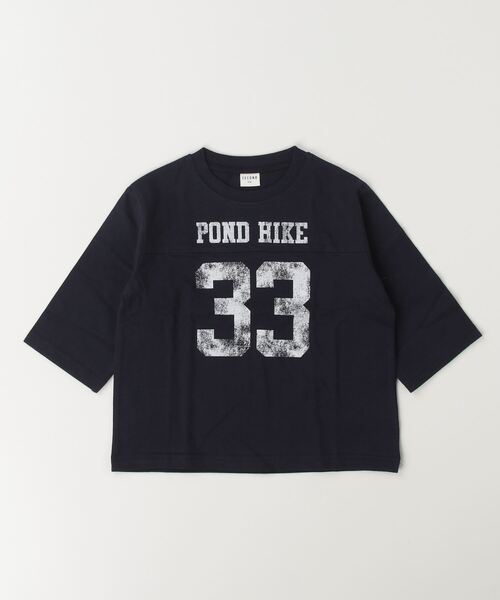 Tシャツ・カットソー      Jeans Contrast Signature セール】Jeans-b 2nd/ジーンズベーセカンド フットボールロングT