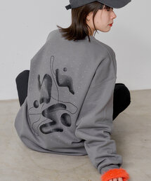 Kastane（カスタネ）の「*【WHIMSIC】ロゴスウェット''ABSTRACT MATTERS''（Tシャツ/カットソー・メンズ）」