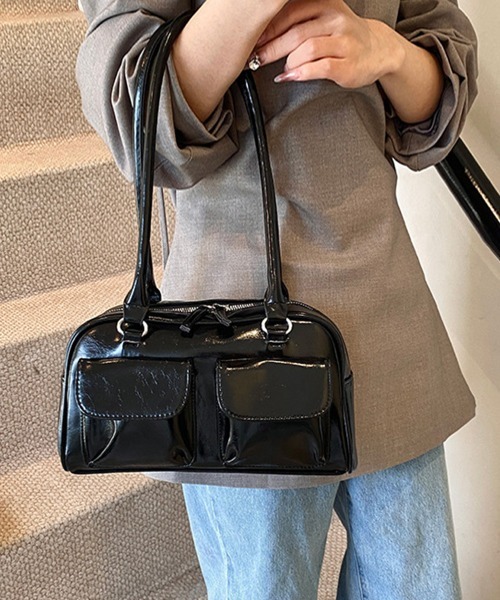 Miniministore(ミニミニストア)の「ロングハンドル肩掛けバッグ レディース鞄(トートバッグ・レディース・ダークブラウン/ブラック・FREE)」の21枚目の写真