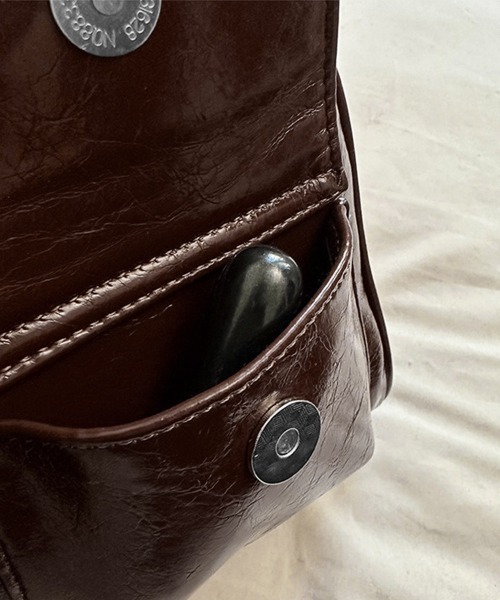 Miniministore(ミニミニストア)の「ロングハンドル肩掛けバッグ レディース鞄(トートバッグ・レディース・ダークブラウン/ブラック・FREE)」の15枚目の写真