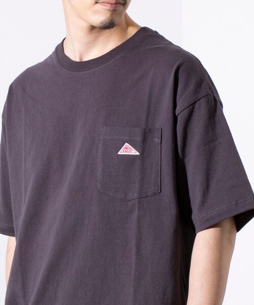 KELTY(ケルティ)の「【KELTY×GLOSTER】別注ワンポイント ポケットTシャツ ワンポイントワッペン(Tシャツ/カットソー・メンズ・ホワイト/チャコールグレー/アッシュグレー/ブラック・S/M/L)」の3枚目の写真