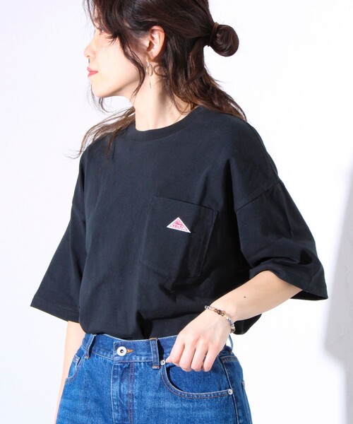 KELTY(ケルティ)の「【KELTY×GLOSTER】別注ワンポイント ポケットTシャツ ワンポイントワッペン(Tシャツ/カットソー・メンズ・ホワイト/チャコールグレー/アッシュグレー/ブラック・S/M/L)」の18枚目の写真