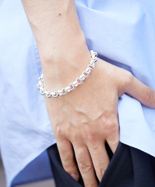 FREAK'S STORE（フリークスストア）の「限定展開 甲丸 チェーン ブレスレット（ブレスレット・メンズ・シルバー・ONE SIZE）」の8枚目の写真