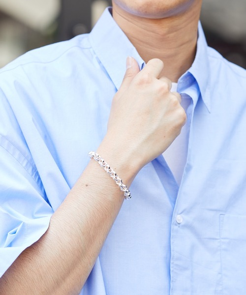 FREAK'S STORE（フリークスストア）の「限定展開 甲丸 チェーン ブレスレット（ブレスレット・メンズ・シルバー・ONE SIZE）」の9枚目の写真