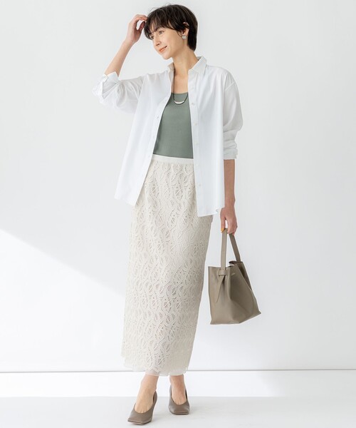 23区 S(ニジュウサンクチイサイサイズ)の「【CLASSY.5月号掲載/洗える】CANCLINI ベーシック シャツ(シャツ/ブラウス・レディース・ホワイト系/スカイブルー系1/ホワイト系1/スカイブルー系/オレンジ系1・32/34)」の11枚目の写真