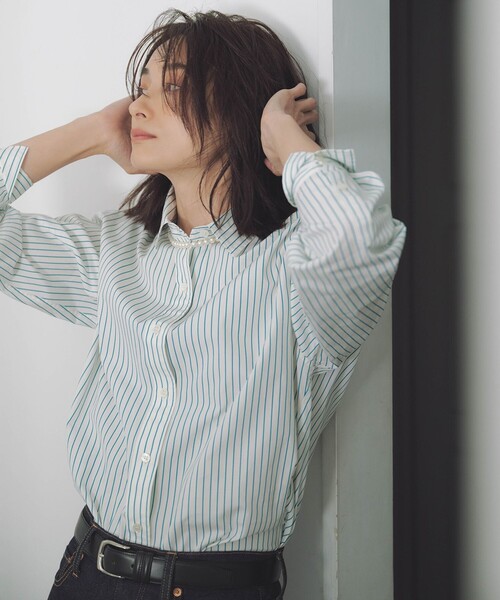 23区 S(ニジュウサンクチイサイサイズ)の「【CLASSY.5月号掲載/洗える】CANCLINI ベーシック シャツ(シャツ/ブラウス・レディース・ホワイト系/スカイブルー系1/ホワイト系1/スカイブルー系/オレンジ系1・32/34)」の18枚目の写真