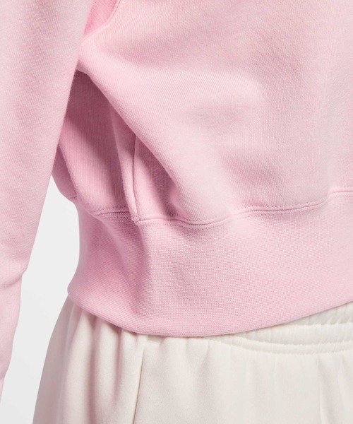 Nike ピンク フード付き クロップドスウェット NIKE（ナイキ）の「ナイキ スポーツウェア フェニックス