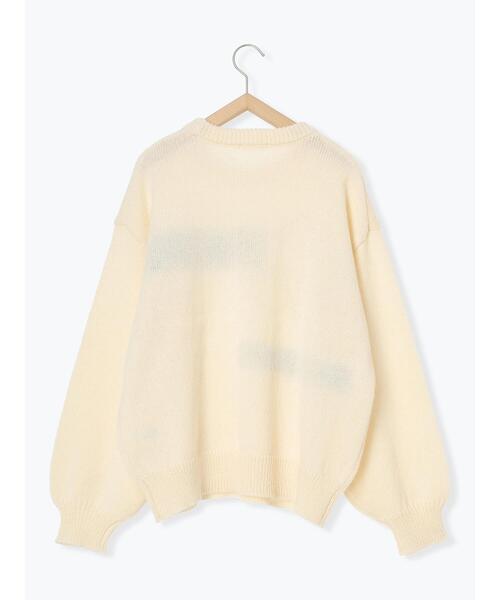 ehka sopo(エヘカソポ)の「フラワーテープニット(ニット/セーター・レディース・チャコールグレー/キナリ/イエロー/ブルー・F)」の10枚目の写真