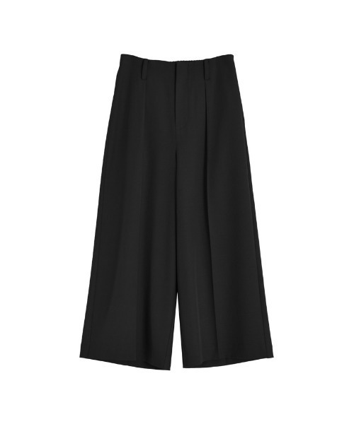 Re:EDIT（リエディ）の「[2025SS COLLECTION][低身長/高身長サイズ有]ストレッチミックスツイルガウチョパンツ（その他パンツ・レディース・チャコールグレー/ブラック/ブラウン・SHORT/MEDIUM/LARGE/TALL）」の6枚目の写真