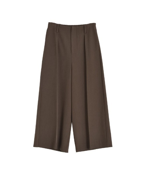 Re:EDIT（リエディ）の「[2025SS COLLECTION][低身長/高身長サイズ有]ストレッチミックスツイルガウチョパンツ（その他パンツ・レディース・チャコールグレー/ブラック/ブラウン・SHORT/MEDIUM/LARGE/TALL）」の5枚目の写真