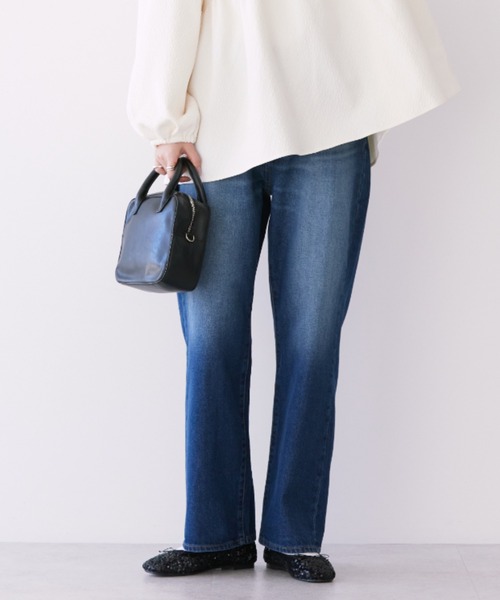 AMERICAN HOLIC（アメリカンホリック）の「ストレートデニム（デニムパンツ・レディース・ブラック/ワンウォッシュ/ライトインディゴブルー/ブルー系その他・S/M/L）」の3枚目の写真