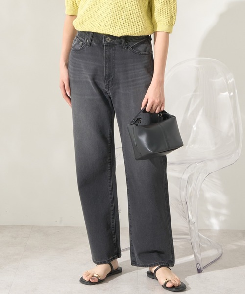 AMERICAN HOLIC（アメリカンホリック）の「ストレートデニム（デニムパンツ・レディース・ブラック/ワンウォッシュ/ライトインディゴブルー/ブルー系その他・S/M/L）」の2枚目の写真