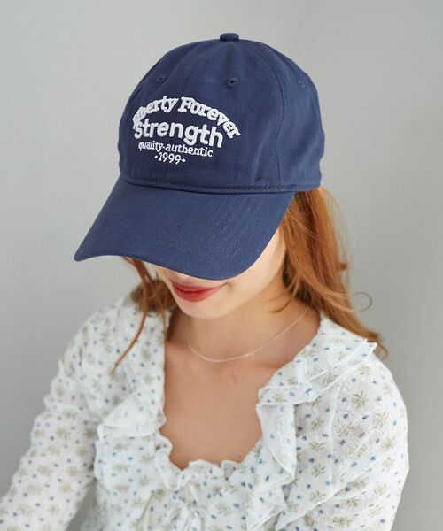 MAJESTIC LEGON（マジェスティックレゴン）の「アンニュイロゴキャップ（キャップ・レディース・アイボリー/ネイビー・FREE）」の8枚目の写真