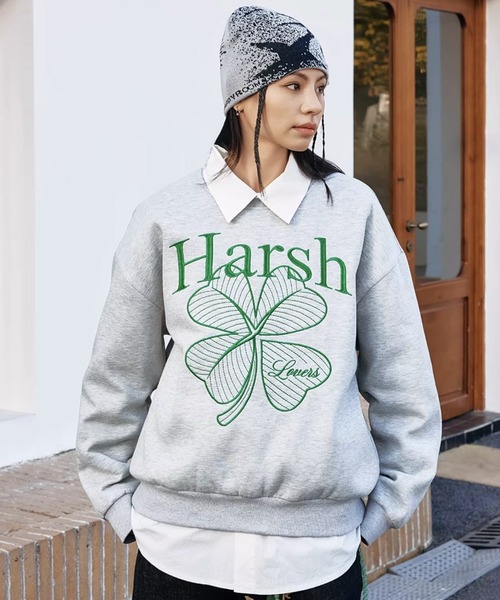 Harsh and Cruel アスレチックボリューム袖スウェット 男女兼用 HARSH AND CRUEL(ハーシュアンドクルーエル)|メンズの