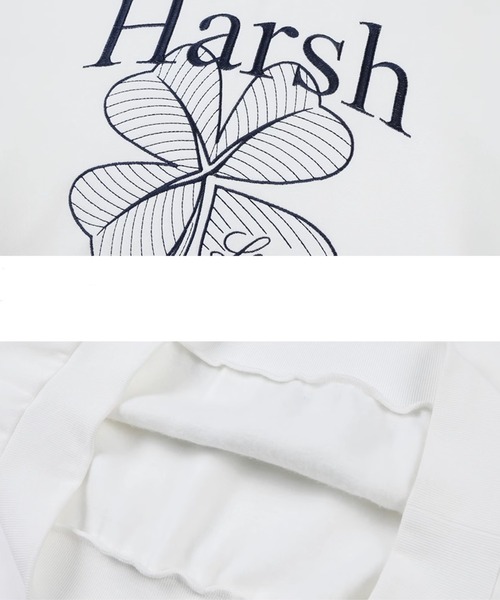 HARSH AND CRUEL(ハーシュアンドクルーエル)の「刺繍プルオーバースウェット オーバーサイズ ユニセックス HC25S1TP11【Harsh and Cruel】(スウェット・メンズ・グレー/ホワイト・XL/L/M)」の7枚目の写真