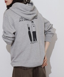 MODISH GAZE カップルイラスト裏毛フーディ(ATHLEISURE)