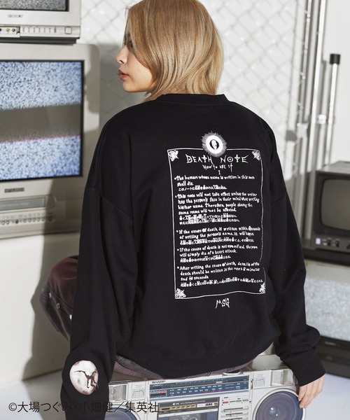 MSG×DEATH NOTE 別注ルーズシルエット裏毛スウェットプルオーバー
