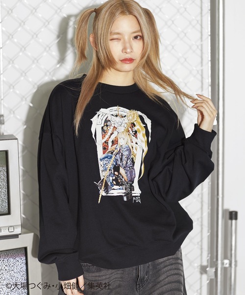 MSG×DEATH NOTE 別注ルーズシルエット裏毛スウェットプルオーバー