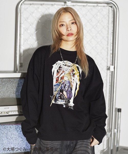 MSG×DEATH NOTE 別注ルーズシルエット裏毛スウェットプルオーバー