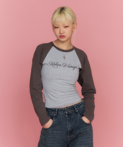 セール】コンパクトラグランフロッキーロゴロンT（Tシャツ