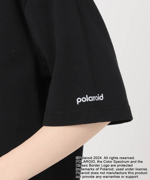 Johnbull(ジョンブル)の「【JOHNBULL/ジョンブル】POLAROID SX-70-1 Tsh(Tシャツ/カットソー・レディース・ホワイト/ブラック・FREE)」の4枚目の写真