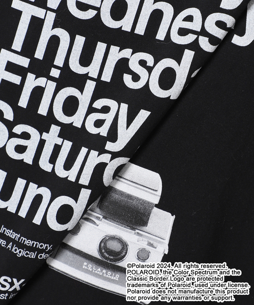 Johnbull(ジョンブル)の「【JOHNBULL/ジョンブル】POLAROID SX-70-1 Tsh(Tシャツ/カットソー・レディース・ホワイト/ブラック・FREE)」の12枚目の写真